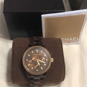 Michael Kors tortoise watch